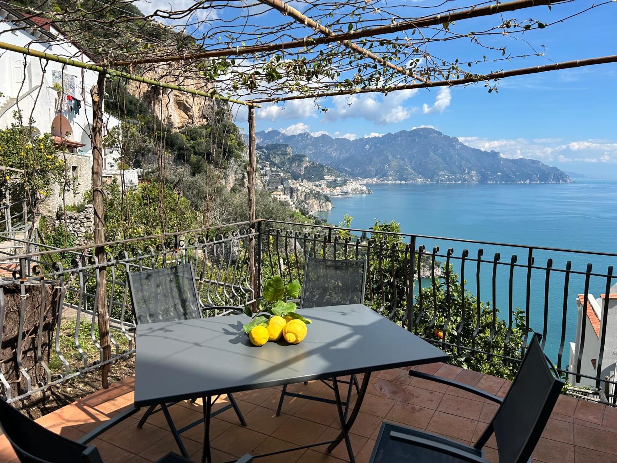 Villa Amalfi 51 Con Vista Mare, Giardino E Terrazze Conca dei Marini Exterior foto
