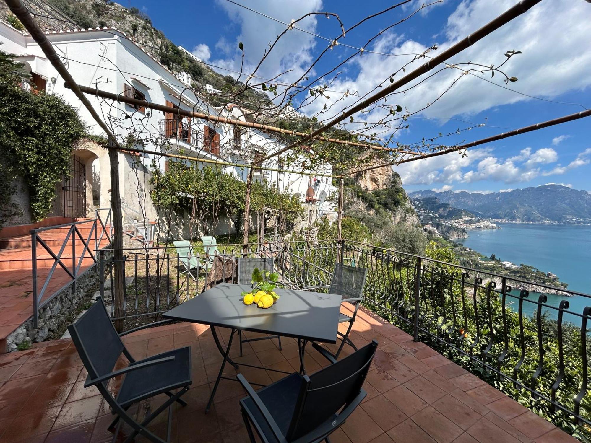 Villa Amalfi 51 Con Vista Mare, Giardino E Terrazze Conca dei Marini Exterior foto